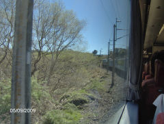 
Overlander, view from train and EF 30013, September 2009